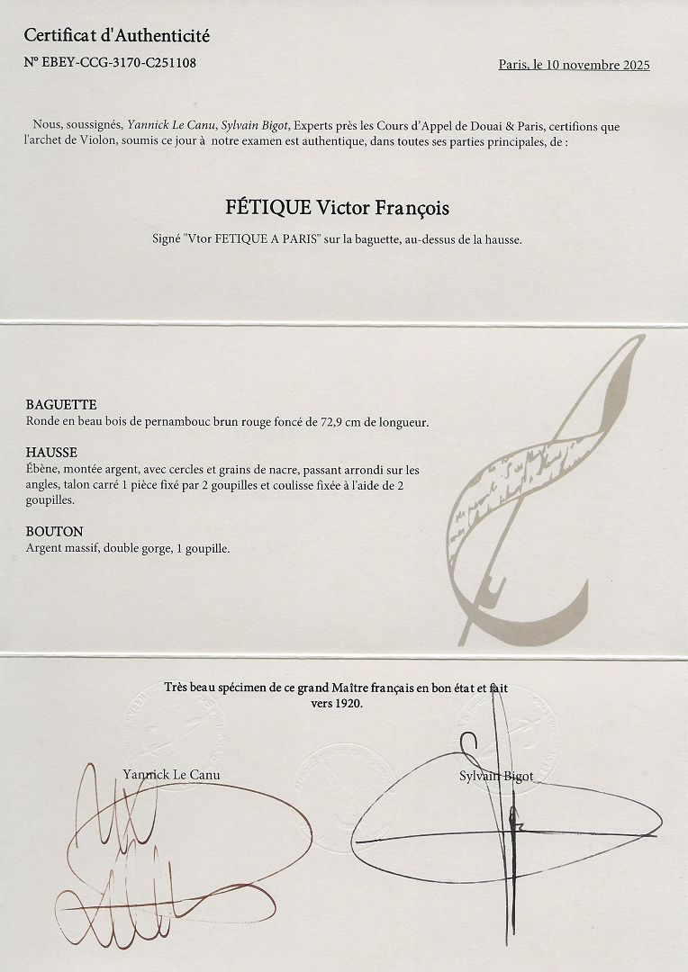 Fétique Victor Francois - 63,5g - GB-327